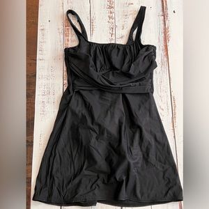 Lands and black swim dress